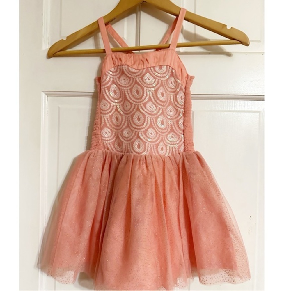 OskKosh Girls Tulle Sequence Ballerina Dress Sz 5T